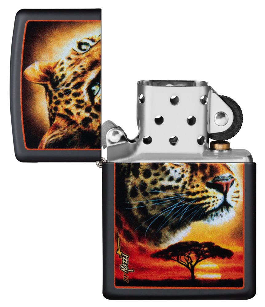 Зажигалка ZIPPO Mazzi® с покрытием Black Matte, латунь/сталь, чёрная, матовая, 36x12x56 мм_2