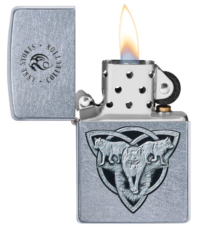 Зажигалка ZIPPO Classic с покрытием Street Chrome™, латунь/сталь, серебристая, матовая, 36x12x56 мм_2