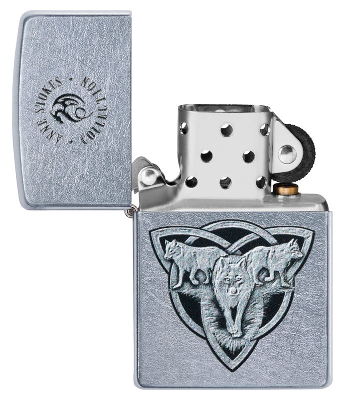 Зажигалка ZIPPO Classic с покрытием Street Chrome™, латунь/сталь, серебристая, матовая, 36x12x56 мм_3