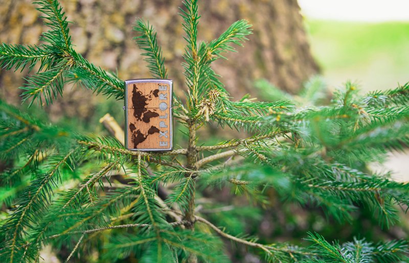 Зажигалка ZIPPO WOODCHUCK с покрытием Street Chrome™, латунь/сталь/дерево, серебристая, 36x12x56 мм_6