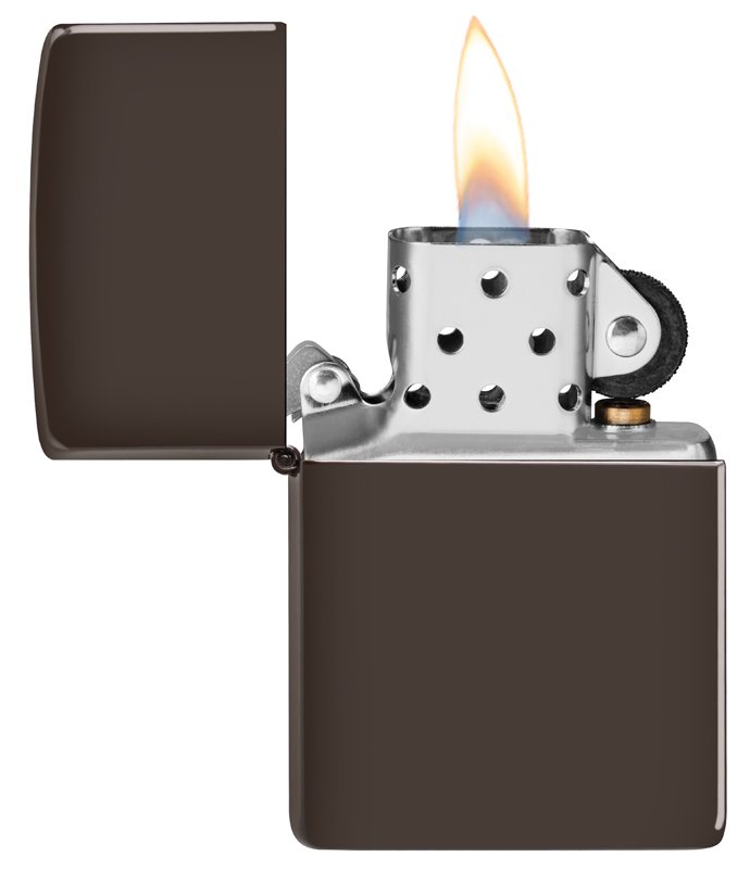 Зажигалка ZIPPO Classic с покрытием Brown Matte, латунь/сталь, коричневая, матовая, 36x12x56 мм_2