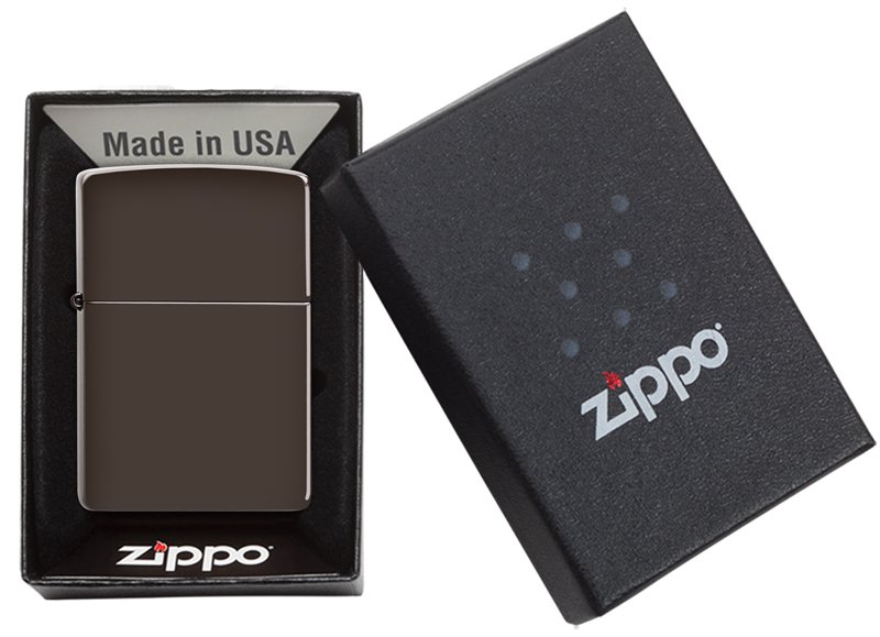 Зажигалка ZIPPO Classic с покрытием Brown Matte, латунь/сталь, коричневая, матовая, 36x12x56 мм_6