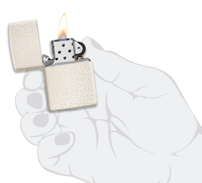 Зажигалка ZIPPO Classic с покрытием Mercury Glass, латунь/сталь, бежевая, матовая, 36x12x56 мм_4