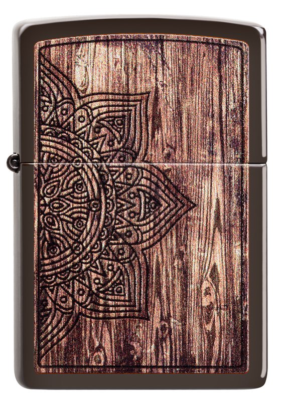 Зажигалка ZIPPO Classic с покрытием Brown Matte, латунь/сталь, коричневая, матовая, 36x12x56 мм_1