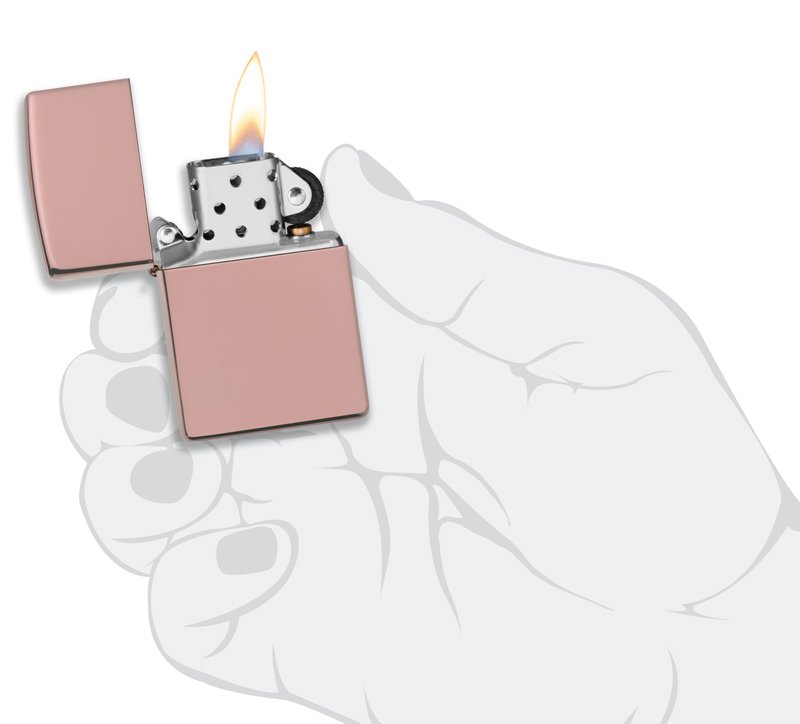 Зажигалка ZIPPO Classic с покрытием High Polish Rose Gold, латунь/сталь, розовое золото, 36х12х56 мм_4