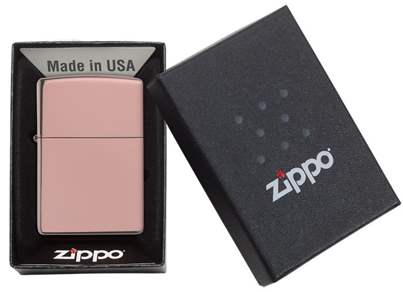 Зажигалка ZIPPO Classic с покрытием High Polish Rose Gold, латунь/сталь, розовое золото, 36х12х56 мм_6