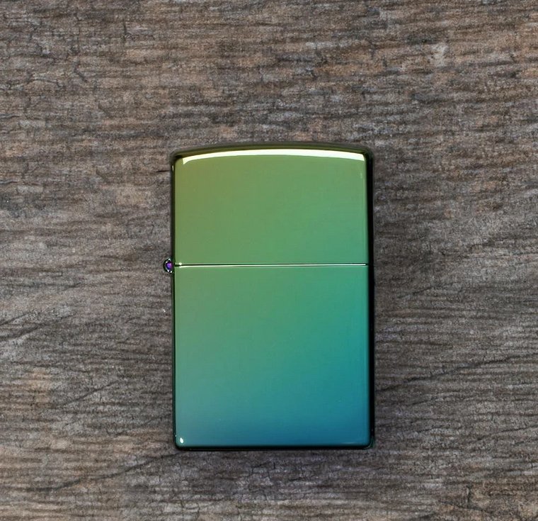 Зажигалка ZIPPO Classic с покрытием High Polish Teal, латунь/сталь, зелёная, глянцевая, 36x12x56 мм_5