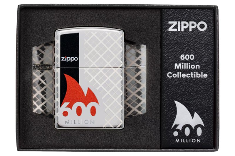 Зажигалка ZIPPO 600 Million с покрытием High Polish Chrome, латунь/сталь, серебристая, 36х12x56 мм_9