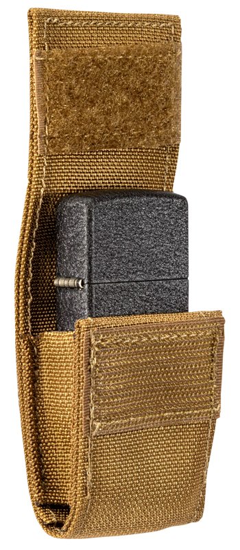 Набор ZIPPO: чёрная зажигалка Black Crackle® и коричневый нейлоновый чехол, в подарочной коробке_6