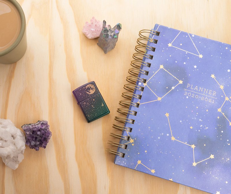 Зажигалка ZIPPO Starry Sky с покрытием Iridescent, латунь/сталь, фиолетовая, матовая, 38x13x57 мм_10