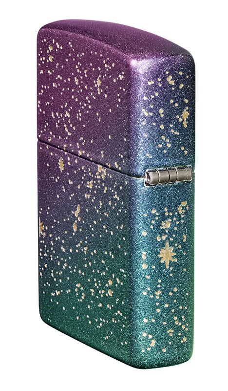 Зажигалка ZIPPO Starry Sky с покрытием Iridescent, латунь/сталь, фиолетовая, матовая, 38x13x57 мм_7