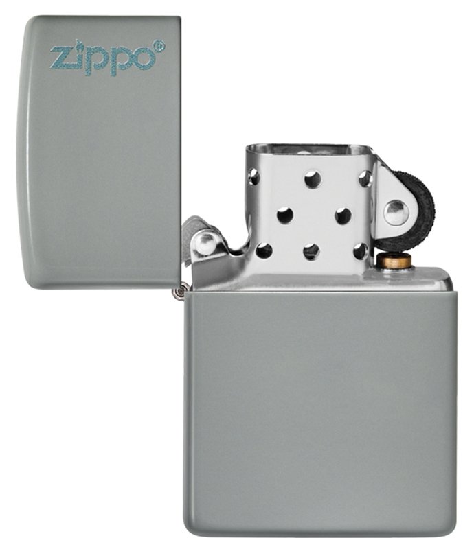 Зажигалка ZIPPO Classic с покрытием Flat Grey, латунь/сталь, серая, матовая, 38x13x57 мм_3
