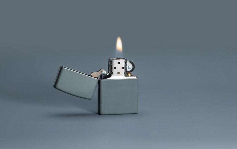 Зажигалка ZIPPO Classic с покрытием Flat Grey, латунь/сталь, серая, матовая, 38x13x57 мм_10