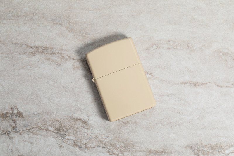 Зажигалка ZIPPO Classic с покрытием Flat Sand, латунь/сталь, бежевая, матовая, 38x13x57 мм_11