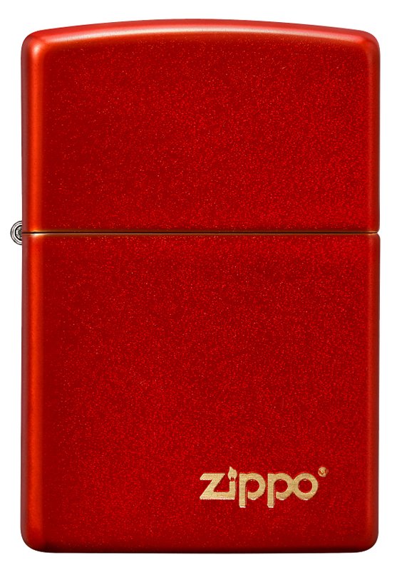 Зажигалка ZIPPO Classic с покрытием Metallic Red, латунь/сталь, красная, матовая, 38x13x57 мм_1