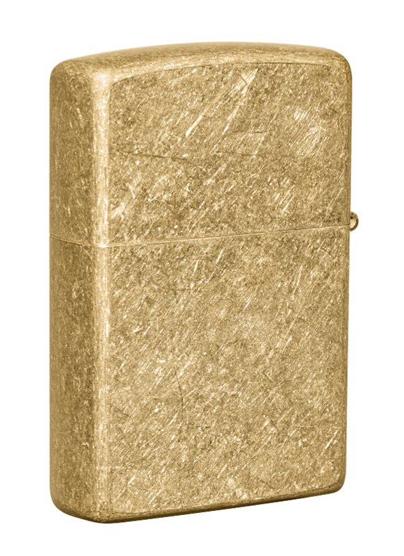 Зажигалка ZIPPO Classic с покрытием Tumbled Brass, латунь/сталь, золотистая, матовая, 38x13x57 мм_5