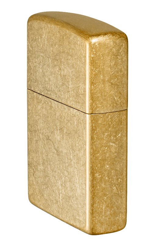 Зажигалка ZIPPO Classic с покрытием Tumbled Brass, латунь/сталь, золотистая, матовая, 38x13x57 мм_6
