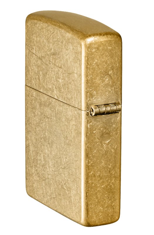Зажигалка ZIPPO Classic с покрытием Tumbled Brass, латунь/сталь, золотистая, матовая, 38x13x57 мм_7