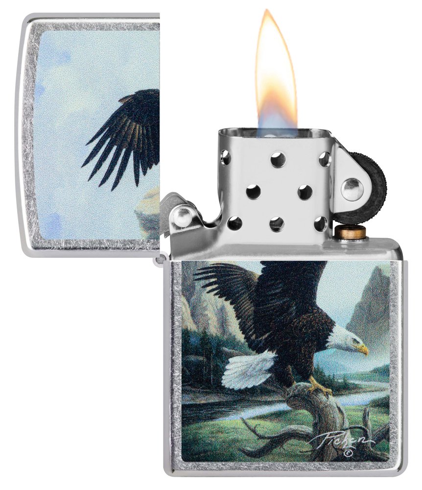 Зажигалка ZIPPO Linda Picken с покрытием Street Chrome, латунь/сталь, серебристая, 38x13x57 мм_2