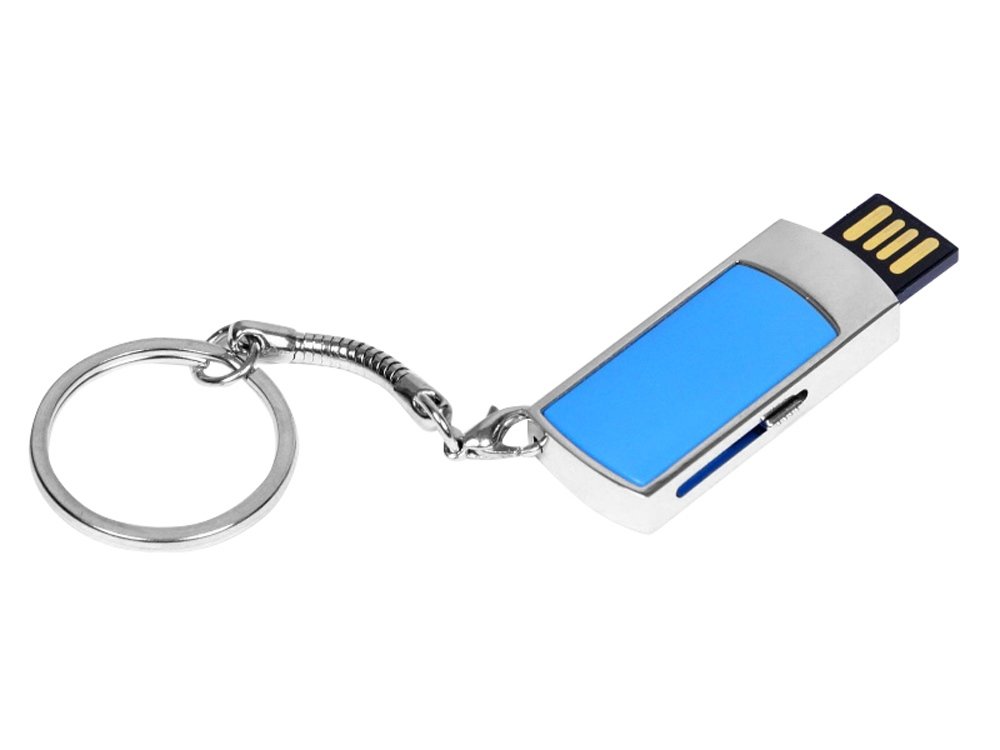 USB 2.0- флешка на 32 Гб с выдвижным механизмом и мини чипом_1