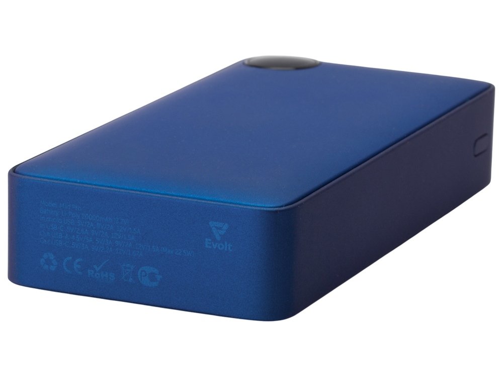 Внешний аккумулятор Mild Pro c быстрой зарядкой QC/PD, металлик soft-touch, 20 000 mAh_6