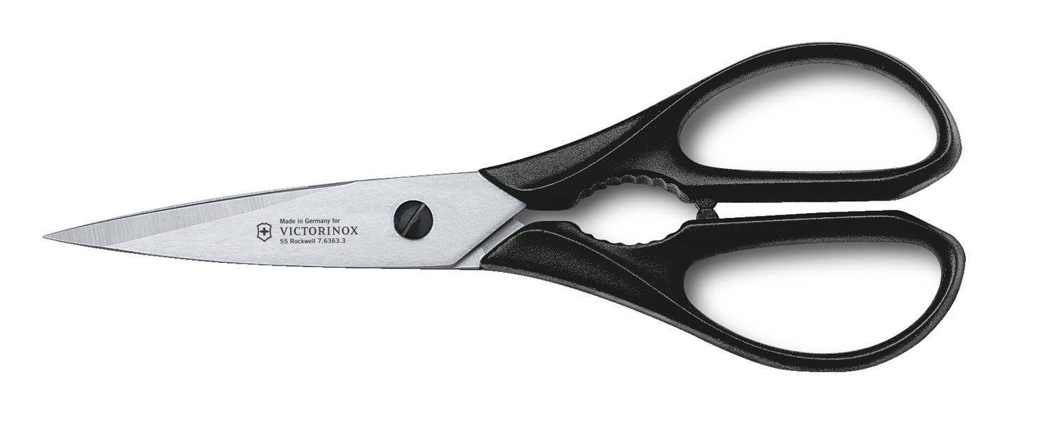 Набор из 9 столовых приборов VICTORINOX: 6 ножей, вилка д/мяса, ножницы, мусат, в буковой подставке_9