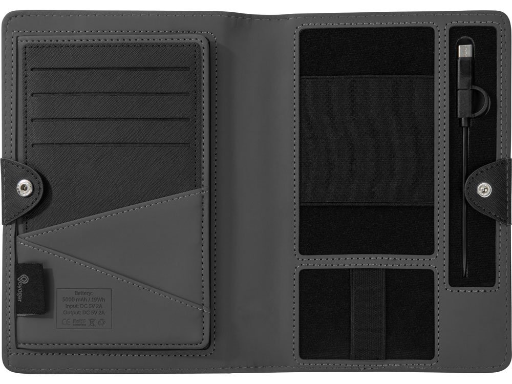 Органайзер с функцией беспроводной зарядки Manner, 5000 mAh_6
