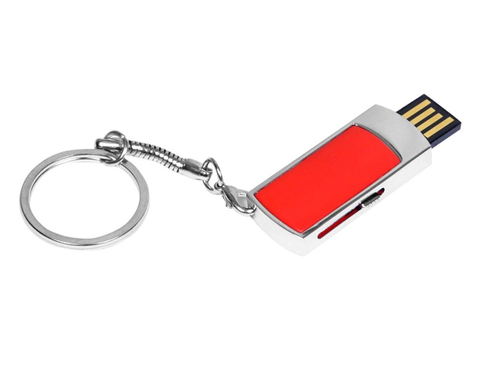 USB 2.0- флешка на 32 Гб с выдвижным механизмом и мини чипом_1