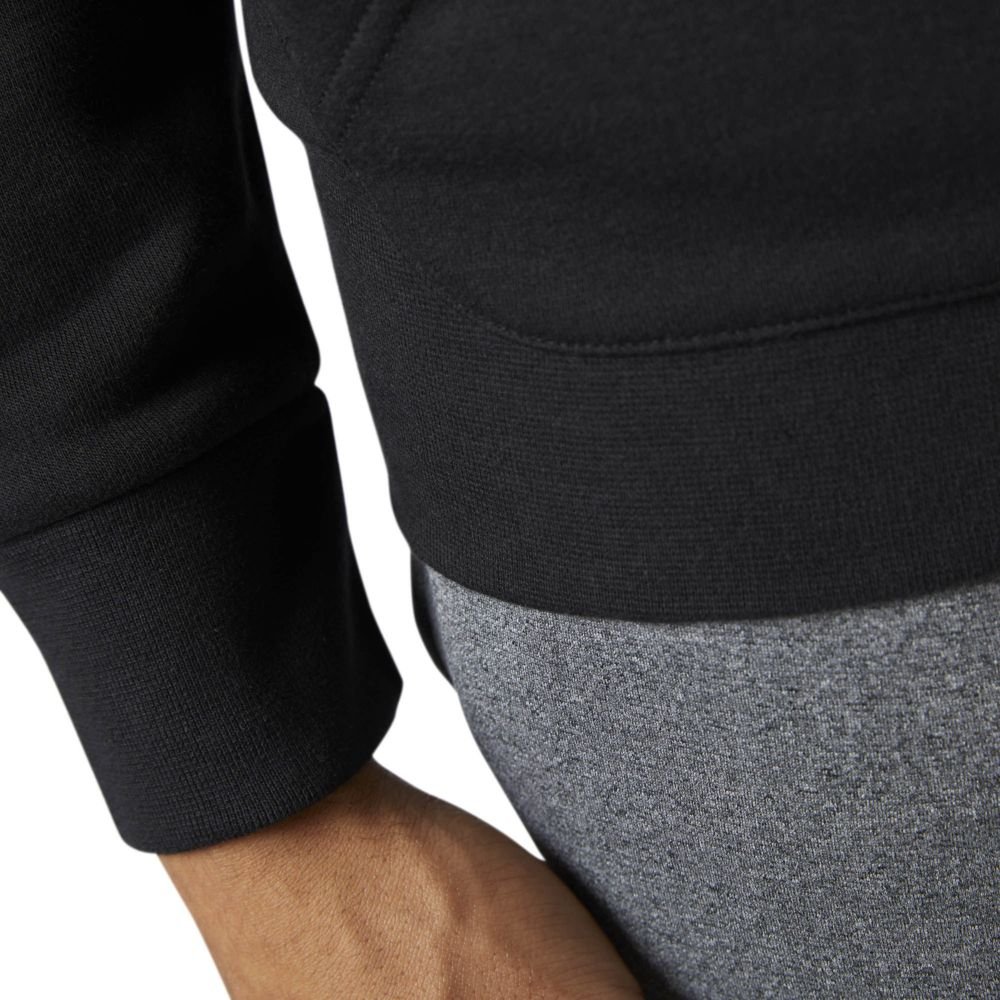 Толстовка мужская Crew Neck, черная_4