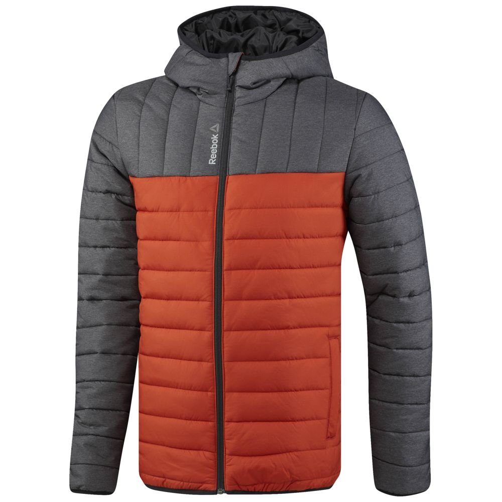 Куртка мужская Outdoor, серая с оранжевым_3