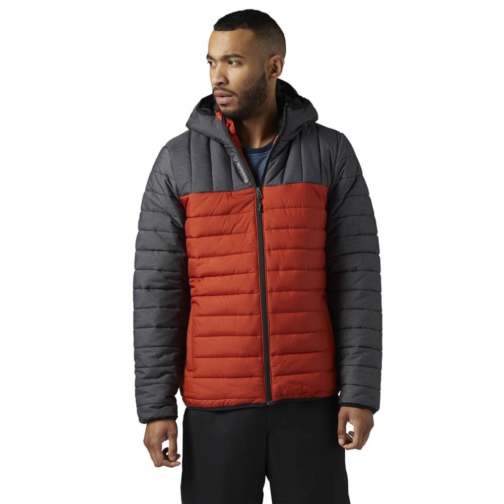 Куртка мужская Outdoor, серая с оранжевым_5