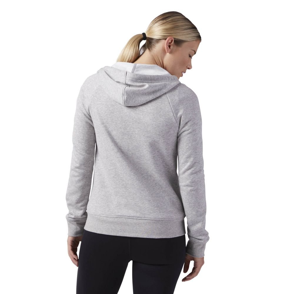 Толстовка женская Elements French Terry Full Zip, серая_7
