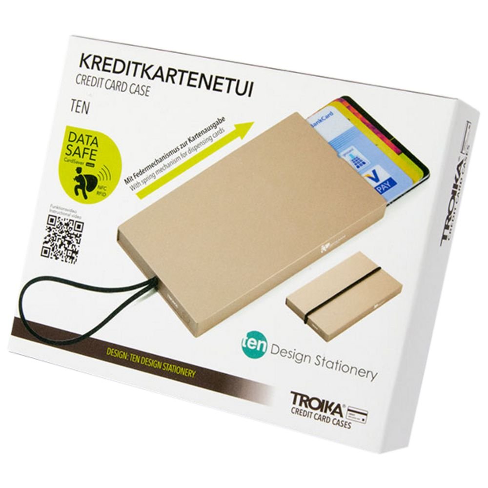 Футляр для карт Ten, золотистый_3