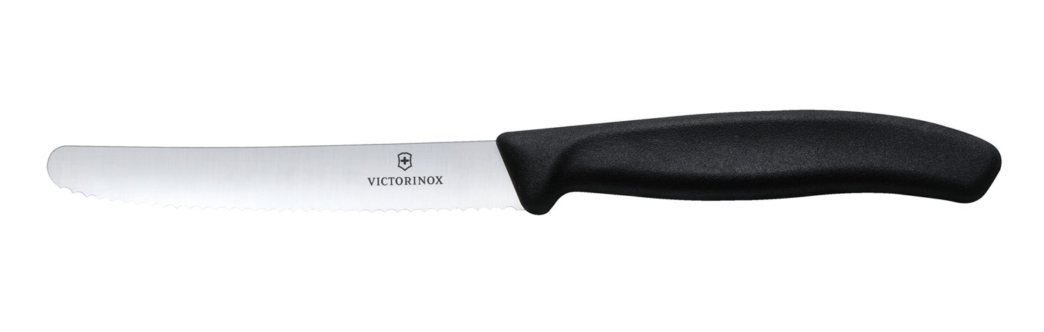 Набор из 3 ножей VICTORINOX Swiss Classic: 2 ножа для овощей 8 см, столовый нож 11 см, чёрная ручка_2
