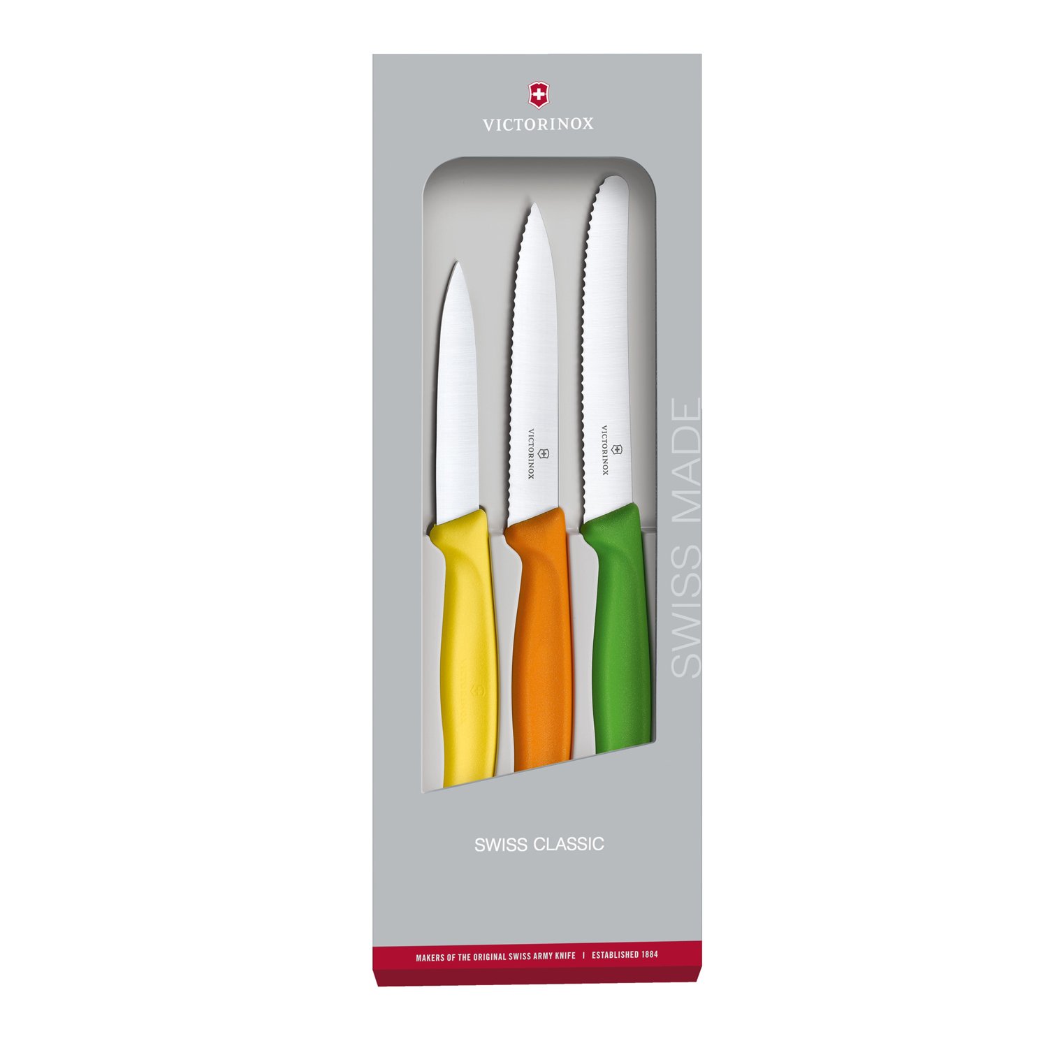 Набор из 3 ножей VICTORINOX Swiss Classic: 2 ножа для овощей 8 и 10 см, столовый нож 11 см_4