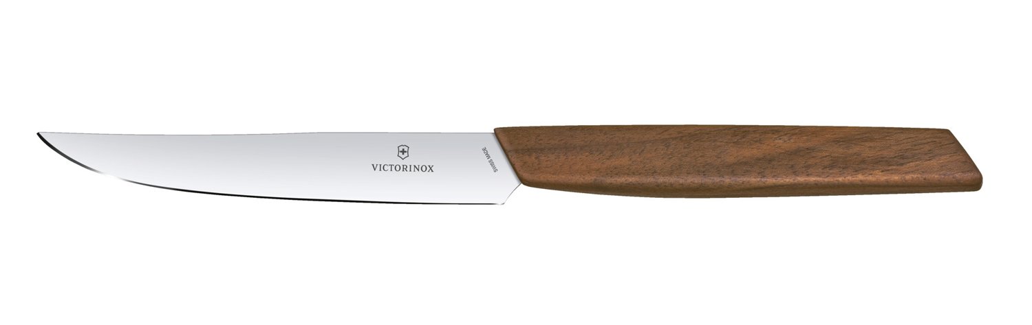 Набор из 5 кухонных ножей VICTORINOX, с рукоятью из орехового дерева, в подставке из бука_5