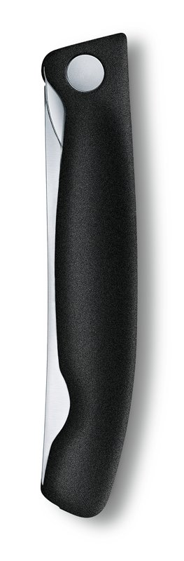 Нож для овощей VICTORINOX SwissClassic, складной, лезвие 11 см с волнистой заточкой, чёрный_7