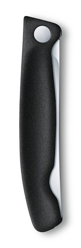 Нож для овощей VICTORINOX SwissClassic, складной, лезвие 11 см с волнистой заточкой, чёрный_8
