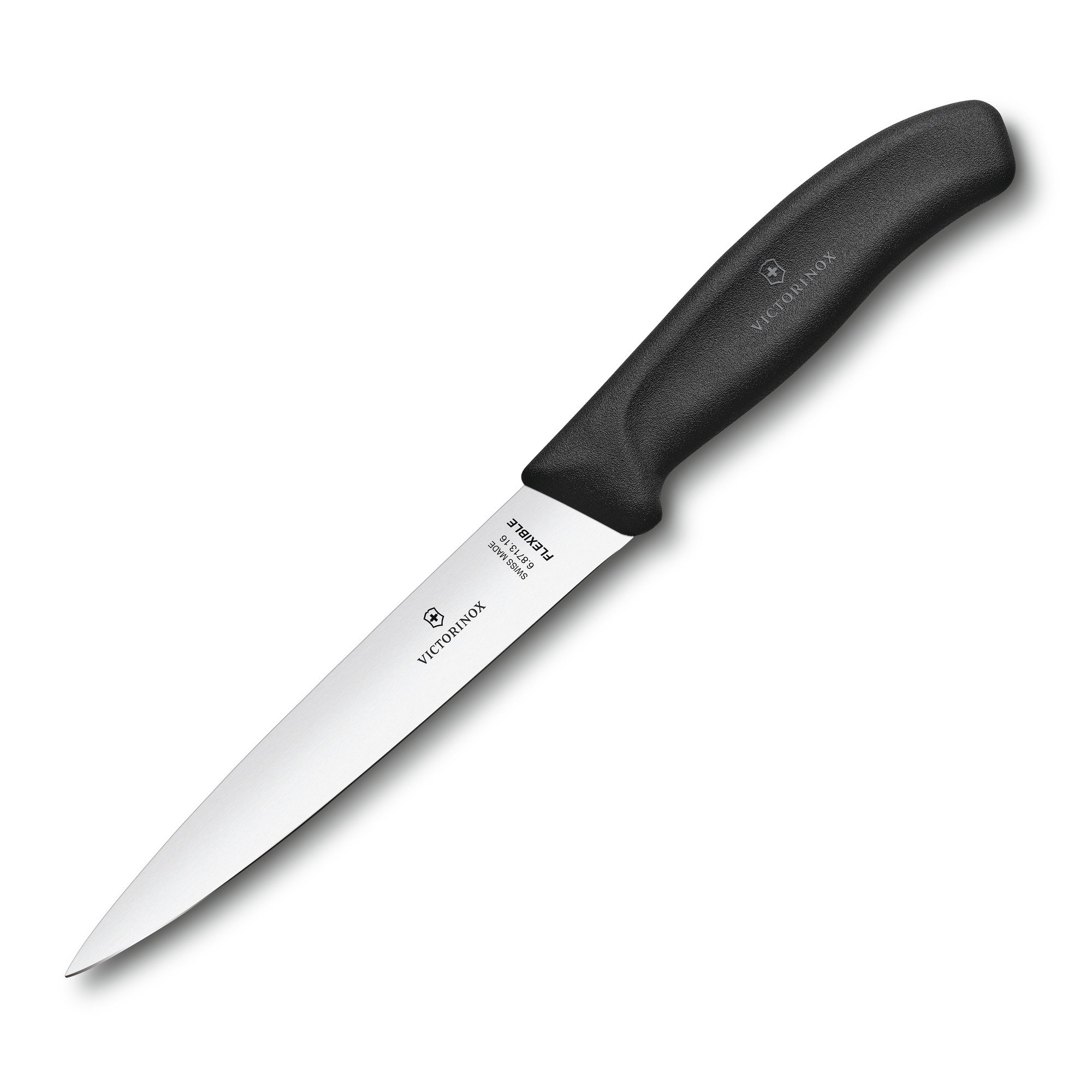 Нож филейный VICTORINOX SwissClassic с гибким прямым лезвием 16 см, чёрный_2