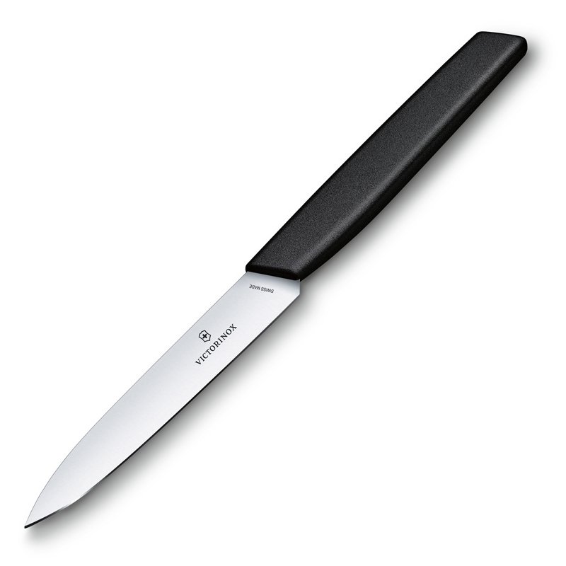 Нож для овощей VICTORINOX Swiss Modern, 10 см, нержавеющая сталь / синтетический материал, чёрный_2