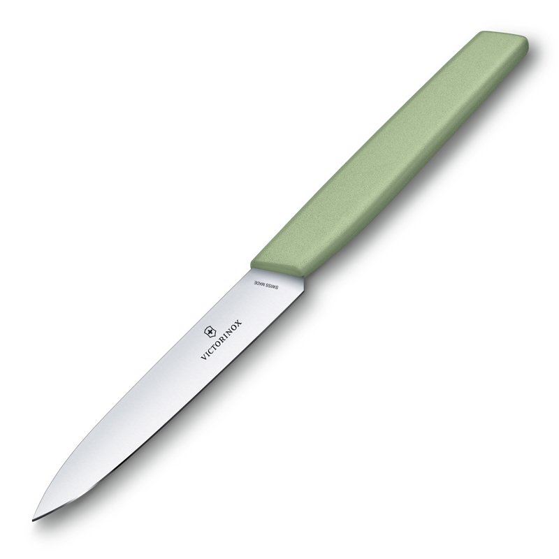 Нож для овощей VICTORINOX Swiss Modern, 10 см, нержавеющая сталь / синтетический материал, зелёный_2