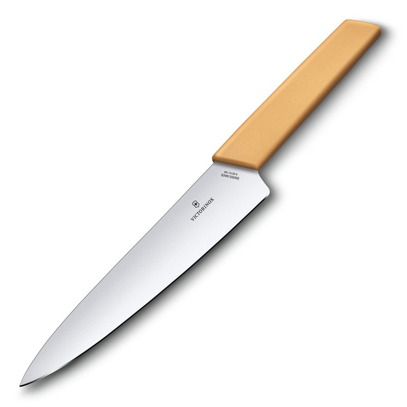 Нож разделочный VICTORINOX Swiss Modern, 19 см, нержавеющая сталь / синтетический материал, медовый_2