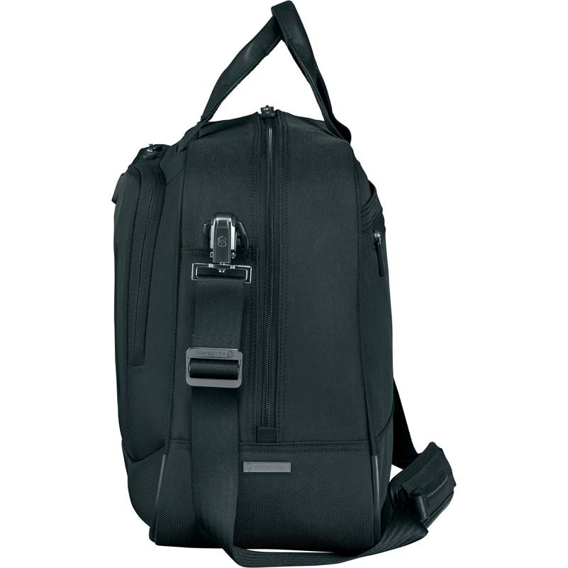 Бизнес-сумка VICTORINOX VX One Business Duffel 15,6'', чёрная, нейлон 1000D/кожа, 54x20x34 см, 37 л_2