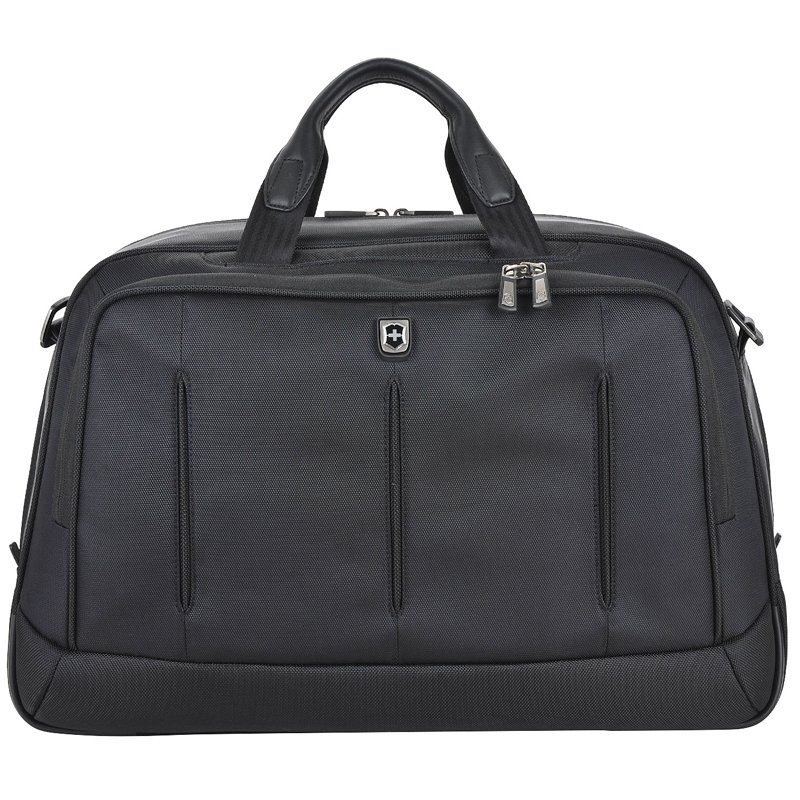 Бизнес-сумка VICTORINOX VX One Business Duffel 15,6'', чёрная, нейлон 1000D/кожа, 54x20x34 см, 37 л_3