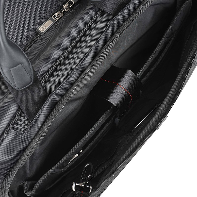 Бизнес-сумка VICTORINOX VX One Business Duffel 15,6'', чёрная, нейлон 1000D/кожа, 54x20x34 см, 37 л_4