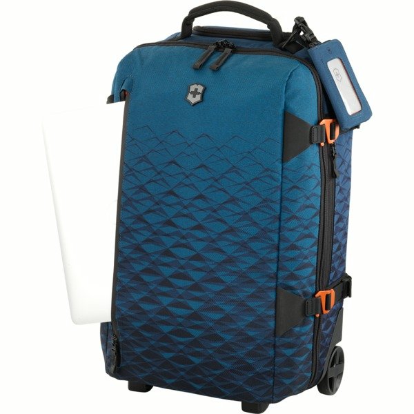 Сумка на колёсах VICTORINOX Vx Touring, синяя, ткани VX4 и VXTek, 35x20x55 см, 33 л_4