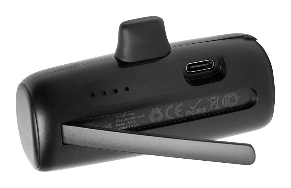 Внешний аккумулятор с разъёмом Type-C Inject, 4000 mAh_5