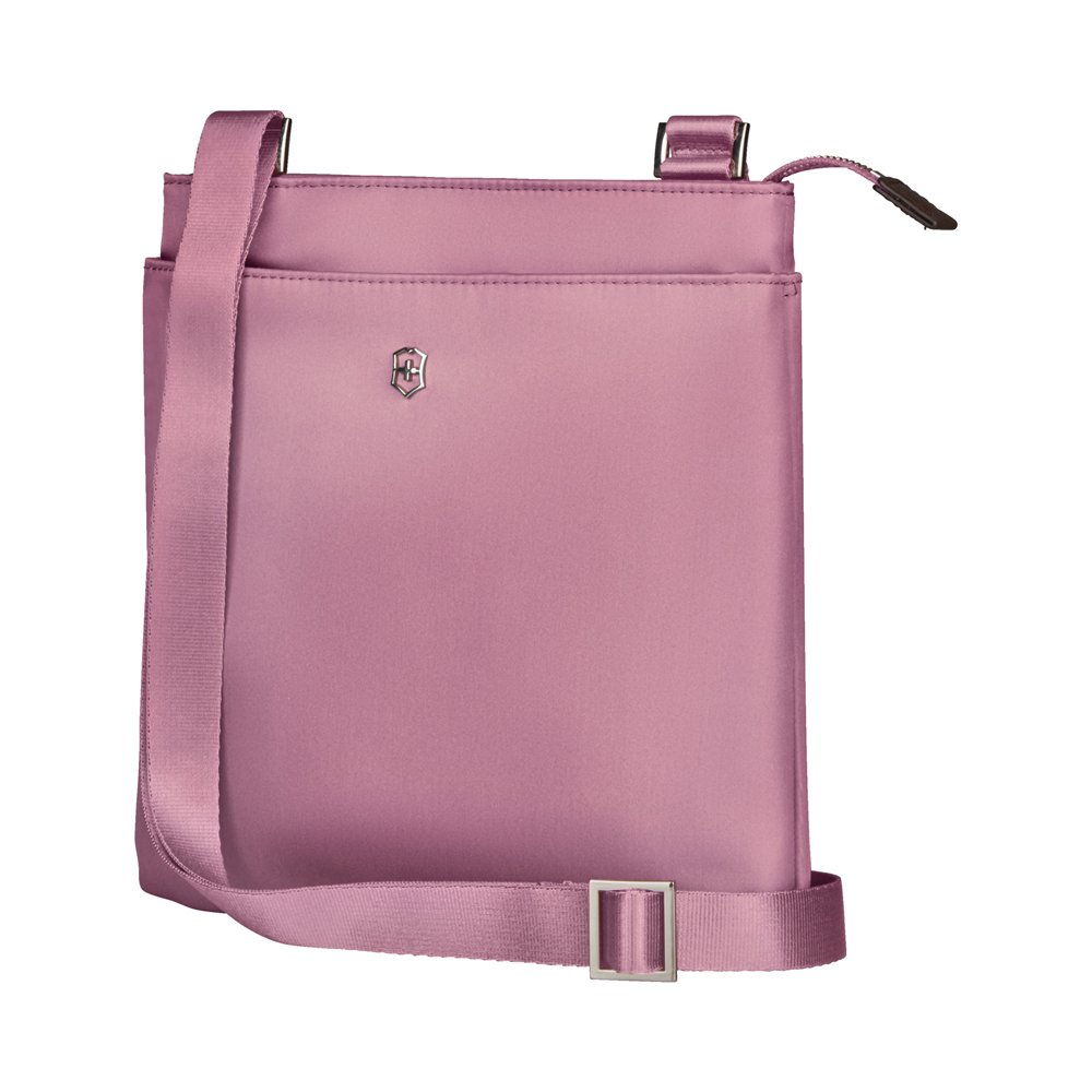 Сумка наплечная VICTORINOX Victoria Slim Shoulder Bag, пурпурно-розовая, нейлон/кожа, 27x7x26 см_2