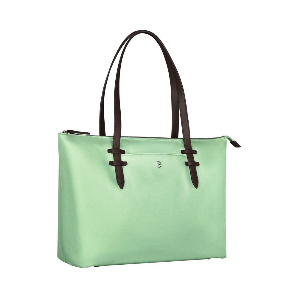 Сумка VICTORINOX Victoria Deluxe Business Tote, мятная, нейлон/кожа/микрозамша, 47x15x31 см, 16 л_1