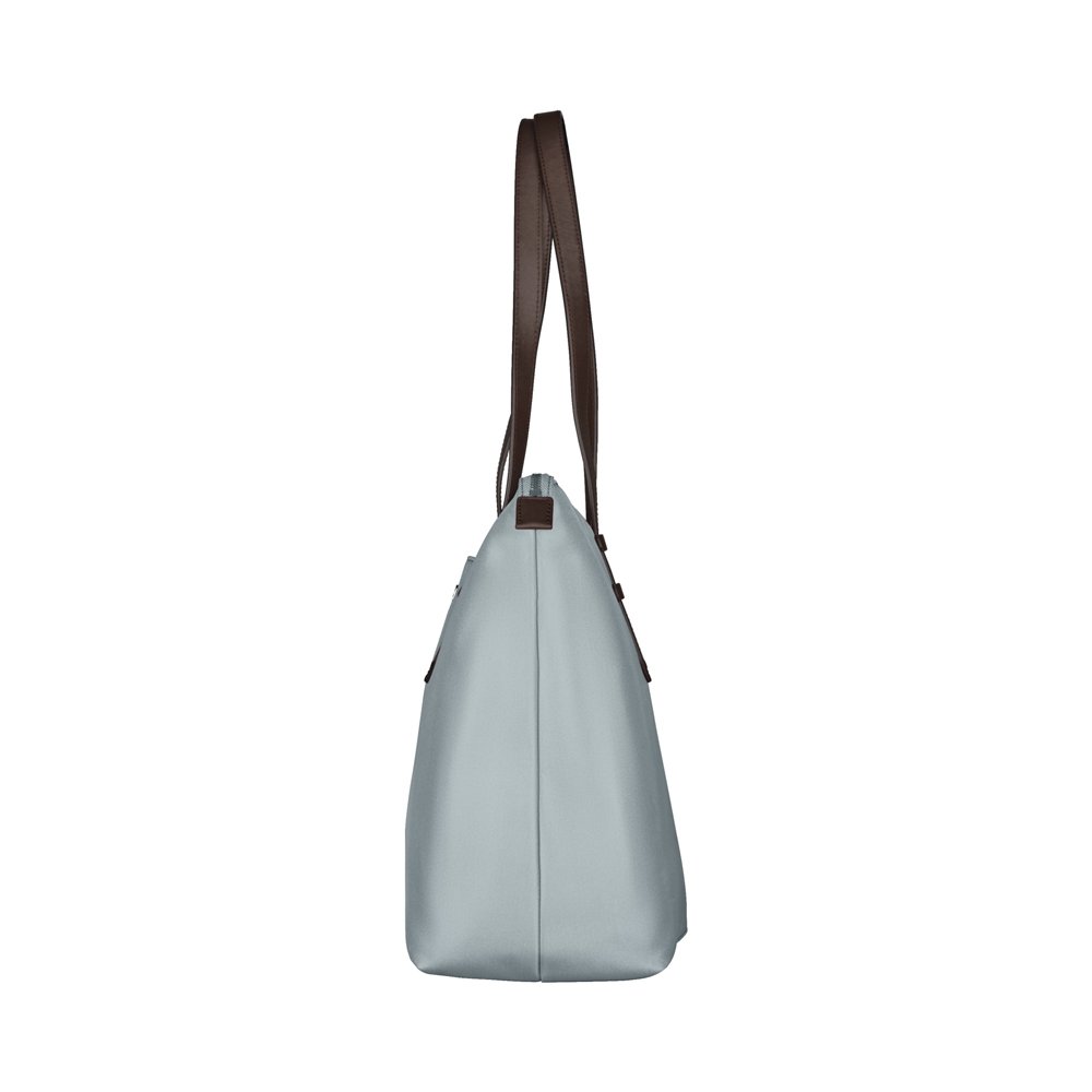 Сумка VICTORINOX Victoria Deluxe Business Tote, серо-синяя, нейлон/кожа, 47x15x31 см, 16 л_6